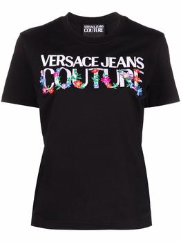 product VERSACE JEANS COUTURE - Logo Print Cotton T-shirt image