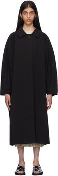 商品Totême | Black Open Front Trench Coat,商家SSENSE,价格¥4004图片