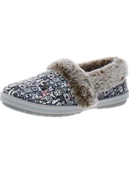 SKECHERS | Snuggle Rovers Womens Faux Fur Trim Slip On Casual Shoes 8.2折