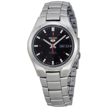 精工男表, Seiko | Series 5 Automatic Black Dial Stainless Steel Mens Watch SNK617商品图片 3折