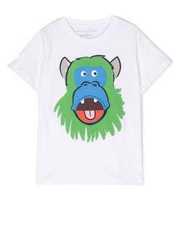 商品Stella McCartney | Stella McCartney Kids Animal Printed Crewneck T-Shirt,商家Cettire,价格¥218图片