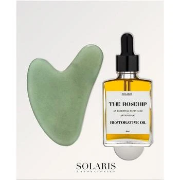 Solaris Laboratories NY | 2-Pc. Women's Jade Gua Sha & Rosehip Oil Facial Massage Set,商家Macy's,价格¥290
