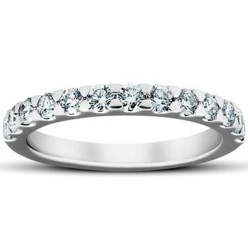 Pompeii3 | 3/4Ct Diamond Wedding Womens Ring Anniversary Stackable Band 14k White Gold,商家Premium Outlets,价格¥3668