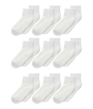 Jefferies Socks | Seamless Sport Quarter Half Cushion 9-Pack (Infant/Toddler/Little Kid/Big Kid/Adult)商品图片,7.2折
