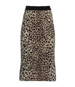 Just Cavalli | Just Cavalli Leopard Printed Midi Skirt商品图片,6.2折
