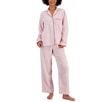 推荐Printed Cotton Flannel Pajama Set, Created for Macy's商品