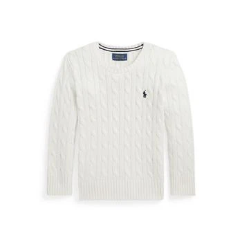 Ralph Lauren | Toddler and Little Boys Cable-Knit Cotton Sweater,商家Macy's,价格¥363
