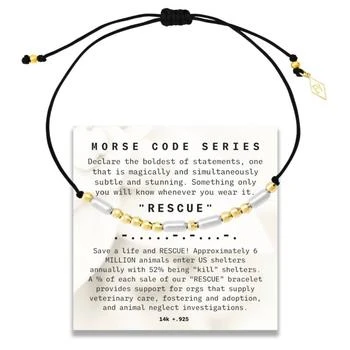 Elliot Young | Women's "morse Code" Series Rescue Cord Bracelet In Gold,商家Premium Outlets,价格¥1772