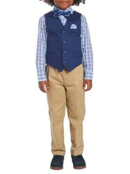 推荐Little Boy’s 4-Piece Vest, Shirt, Pants & Bow Tie Set商品