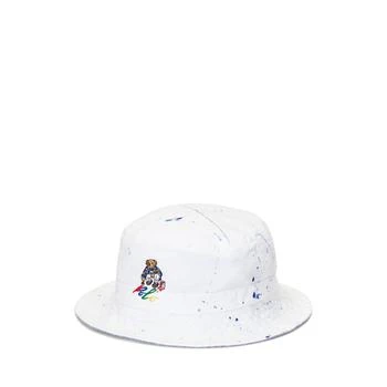 Ralph Lauren | Paint-Splatter Polo Bear Bucket Hat (Little Kid) 独家减免邮费