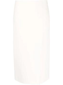 product slit-detail mid-length pencil skirt - women image