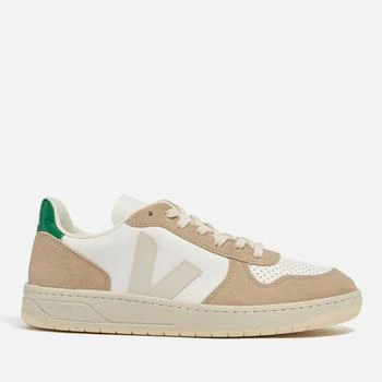 推荐VEJA V-10 LEATHER AND SUEDE TRAINERS商品