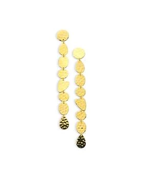 Ippolita | 18K Yellow Gold 18K Classico Crinkle Mixed Shape Linear Drop Earrings,商家Bloomingdale's,价格¥11188