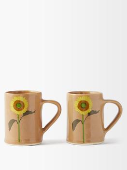 商品Set of two Sunflower stoneware mugs,商家MATCHESFASHION,价格¥666图片