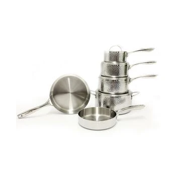 BergHOFF | Hammered 10 Piece 3-Ply Stainless Steel Cookware Set,商家Macy's,价格¥4707