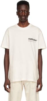 Ambush | Off-White Cotton T-Shirt商品图片,6.6折, 独家减免邮费