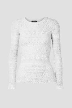 推荐Pointelle-knit cotton-blend top商品