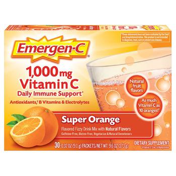 商品Emergen-C | VC泡腾片 提升免疫 维生素C和抗氧化剂,商家Walgreens,价格¥80图片