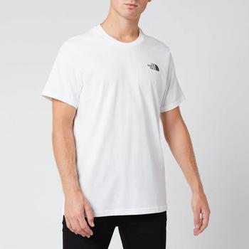 The North Face | The North Face Men's Simple Dome Short Sleeve T恤- TNF White商品图片 额外6.8折, 额外六八折