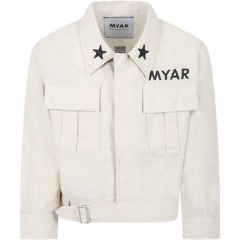 推荐MYAR Ivory Jacket For Kids With Logo商品