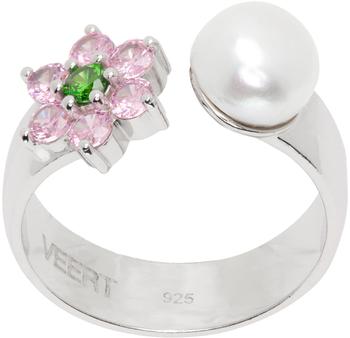 商品VEERT | 银色 Flower 戒指,商家SSENSE CN,价格¥2898图片