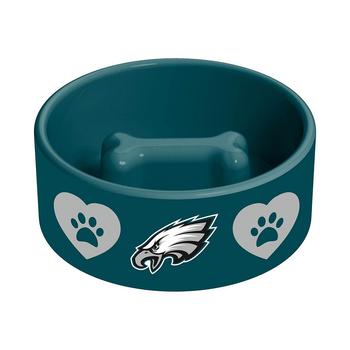 商品Philadelphia Eagles Team Color Pet Bowl with Bone图片