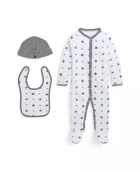 Ralph Lauren | Baby Boys Polo Bear Cotton 3 Piece Gift Set,商家Macy's,价格¥386