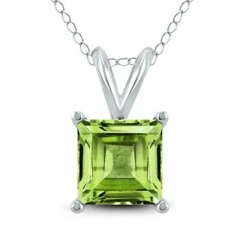 SSELECTS | 14K  6Mm Square Peridot Pendant,商家Premium Outlets,价格¥1693