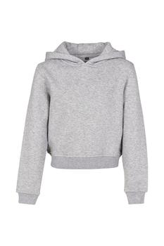 Build Your Brand | Build Your Brand Girls Cropped Hoodie (Heather Gray)商品图片,8.5折