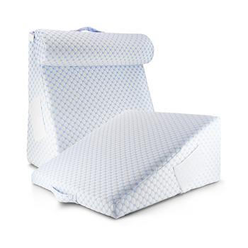 商品Nestl | 12" Cooling Foam Wedge Pillow with Bolster Pillow,商家Macy's,价格¥1718图片