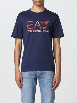 推荐Ea7 cotton T-shirt with logo商品