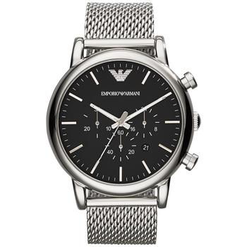 商品Emporio Armani | Men's Chronograph Stainless Steel Mesh Bracelet Watch 46mm AR1808,商家Macy's,价格¥2088图片