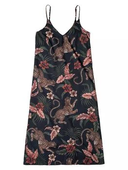 Desmond & Dempsey | Soleia Leopard-Print Cotton Slip Nightie 