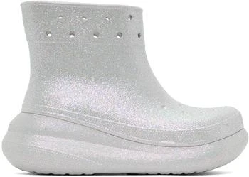 Crocs | White Crush Glitter Boots 6.3折