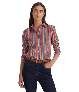 Ralph Lauren | Striped Cotton Broadcloth Shirt商品图片,7.5折