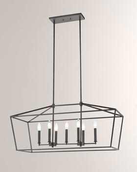 商品Fairfax 7-Light Oil Rubbed Bronze Island Light,商家Neiman Marcus,价格¥7429图片