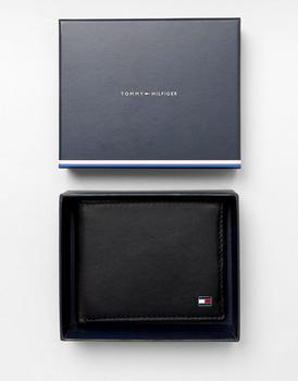 Tommy Hilfiger | Tommy Hilfiger Eton mini billfold leather wallet in black商品图片,