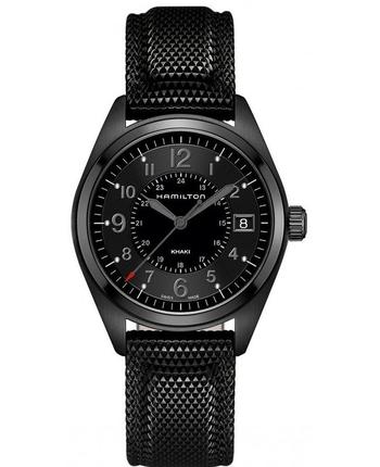 Hamilton | Hamilton Khaki Field Black Dial Black Rubber Strap Men's Watch H68401735商品图片,7.1折