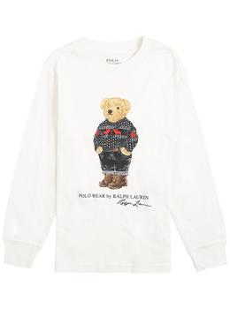 Ralph Lauren | Polo Ralph Lauren Long-sleeved Cotton T-shirt With Logo Print商品图片,8.5折