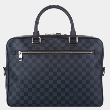 lv行李箱, [二手商品] Louis Vuitton | Louis Vuitton Black/Blue Damier Graphite Porte Documents Business MM商品图片 7.1折