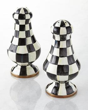 商品MacKenzie-Childs | Courtly Check Enamel Large Salt & Pepper Shakers,商家Neiman Marcus,价格¥1070图片