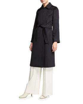 max mara大衣价格, Max Mara | Manuela Belted Wrap Coat商品图片 