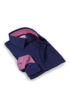 Levinas, Levinas | Solid Trim Tailored Fit Dress Shirt商品图片 2.4折