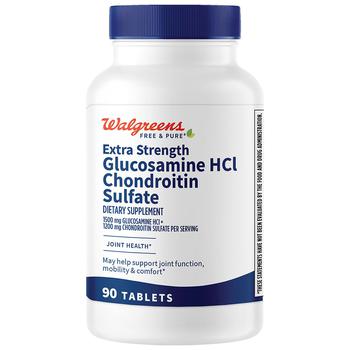 商品Walgreens | Extra Strength Glucosamine HCl Chondroitin Sulfate Tablets,商家Walgreens,价格¥179图片