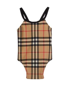 burberry童装, Burberry | Girl's Crina Signature Check One-Piece Swimsuit, Size 6M-2商品图片 4.8折