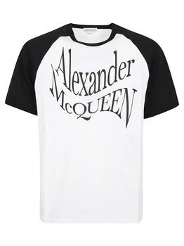 Alexander McQueen | Alexander McQueen Logo Printed Crewneck T-Shirt 7.6折, 独家减免邮费