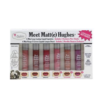 巴伯尔彩妆, theBalm | TheBalm Meet Matt(e) Hughes迷你长效唇彩6支装 - Vol. 3 -Vol. 3(6x1.2ml/0.04oz)商品图片 