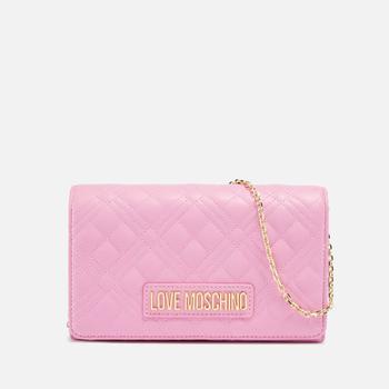 Love Leather, The Hut | Love Moschino Classic Quilted Faux Leather Shoulder Bag商品图片 