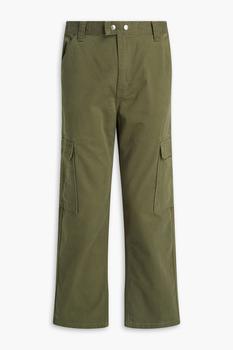 FRAME | Cropped cotton-twill cargo pants商品图片,4.5折