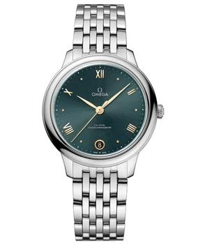 推荐Omega De Ville Prestige Co-Axial Master Chronometer 34mm Green Dial Steel Women's Watch 434.10.34.20.10.001商品